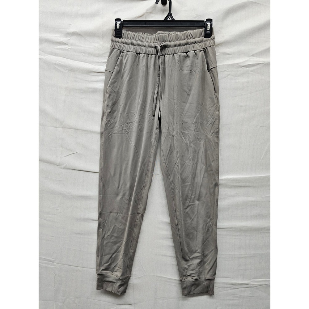 Member's Mark Womens Travel Jogger Pants Tan Nylon Blend Casual Size Small